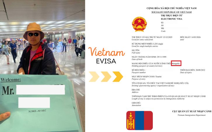 ​Vietnam evisa for Mongolian citizens